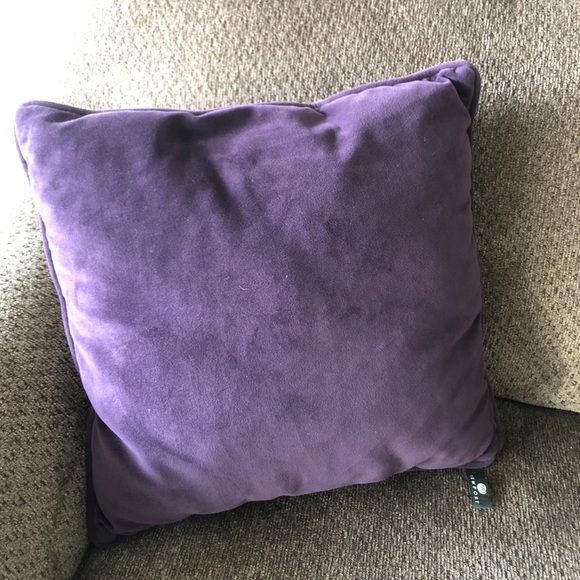 Purple Velvet Pillow - Picture 3 of 5